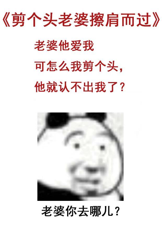 剪个头老婆擦肩而过by