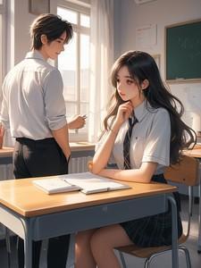 穿成男主同学女配